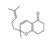 2-METHYL-2-(4-METHYLPENT-3-ENYL)-2,6,7,8-TETRAHYDRO-CHROMEN-5-ONE结构式