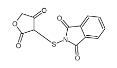 2-(2,4-dioxooxolan-3-yl)sulfanylisoindole-1,3-dione结构式