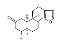 (1R)-5α-[2-(3-Furanyl)ethyl]-3,4,4aα,5,6,7,8,8a-octahydro-1β,5,6β,8aα-tetramethylnaphthalen-2(1H)-one结构式