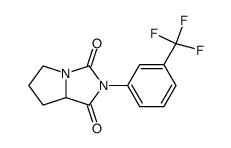 2-(3-trifluoromethyl-phenyl)-tetrahydro-pyrrolo[1,2-c]imidazole-1,3-dione结构式