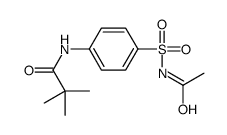 N-[4-(acetylsulfamoyl)phenyl]-2,2-dimethylpropanamide结构式