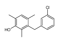 3-[(3-chlorophenyl)methyl]-2,4,6-trimethylphenol Structure