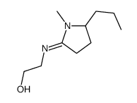 2-[(1-methyl-5-propylpyrrolidin-2-ylidene)amino]ethanol Structure