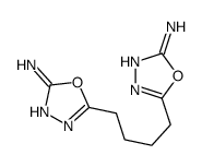 5-[4-(5-amino-1,3,4-oxadiazol-2-yl)butyl]-1,3,4-oxadiazol-2-amine Structure