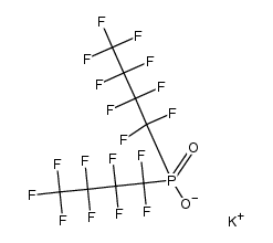 bis(n-nonafluorobutyl)phosphinic acid potassium Structure