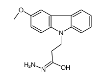 3-(3-methoxycarbazol-9-yl)propanehydrazide结构式