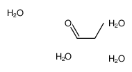 propanal,tetrahydrate Structure