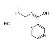 N-(methylaminomethyl)pyrazine-2-carboxamide,hydrochloride Structure