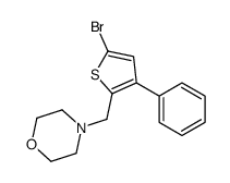 4-[(5-bromo-3-phenylthiophen-2-yl)methyl]morpholine Structure