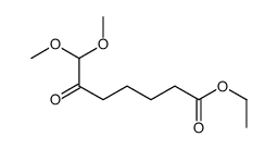 ethyl 7,7-dimethoxy-6-oxoheptanoate Structure