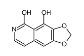 4-hydroxy-6H-[1,3]dioxolo[4,5-g]isoquinolin-5-one结构式