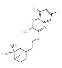 Propanoic acid, 2-(2,4-dichlorophenoxy)-,2-(6,6-dimethylbicyclo[3.1.1]hept-2-en-2-yl)ethylester picture