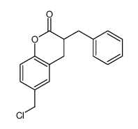 3,4-dihydro-3-benzyl-6-chloromethylcoumarin结构式