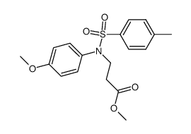 methyl N-tosyl-3-(4-methoxyanilino)propionate结构式