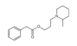 Phenylacetic acid 3-(2-methylpiperidino)propyl ester结构式