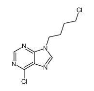 6-chloro-9-(4-chlorobutyl)purine Structure