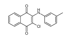 2-chloro-3-m-toluidino-[1,4]naphthoquinone Structure