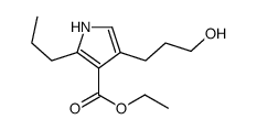 ethyl 4-(3-hydroxypropyl)-2-propyl-1H-pyrrole-3-carboxylate Structure