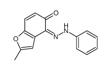 2-methyl-4-(phenylhydrazinylidene)-1-benzofuran-5-one结构式