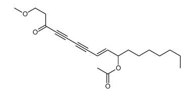 (17-methoxy-15-oxoheptadec-9-en-11,13-diyn-8-yl) acetate Structure