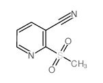 2-甲磺酰基吡啶-3-甲腈结构式