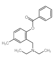 [2-(diethylaminomethyl)-4-methyl-phenyl] benzoate Structure