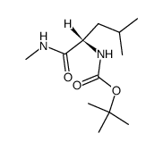 Nα-[(1,1-dimethylethoxy)carbonyl]-N-methyl-L-leucinamide结构式