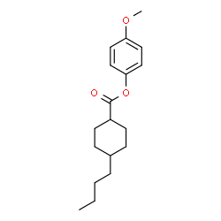 4α-Butylcyclohexane-1β-carboxylic acid 4-methoxyphenyl ester structure