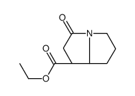 ethyl (1R,8R)-3-oxo-1,2,5,6,7,8-hexahydropyrrolizine-1-carboxylate结构式