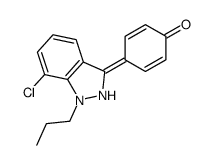 4-(7-chloro-1-propyl-2H-indazol-3-ylidene)cyclohexa-2,5-dien-1-one结构式