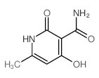 3-Pyridinecarboxamide,1,2-dihydro-4-hydroxy-6-methyl-2-oxo- Structure