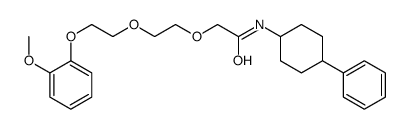 2-[2-[2-(2-Methoxyphenoxy)ethoxy]ethoxy]-N-(4α-phenylcyclohexan-1β-yl)acetamide Structure