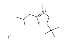 5-tert-butyl-2-isobutyl-3-methyl-4,5-dihydro-thiazolium, iodide Structure