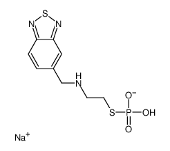 sodium,2-(2,1,3-benzothiadiazol-5-ylmethylamino)ethylsulfanyl-hydroxyphosphinate结构式