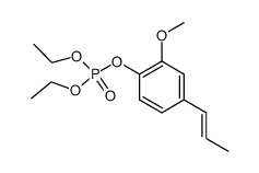 2-Methoxy-4-(1-propenyl)-phenyl-diethylphosphat Structure