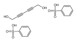 benzenesulfonic acid,hexa-2,4-diyne-1,6-diol Structure