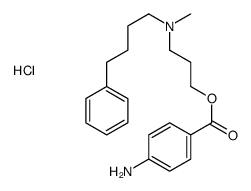 3-(4-aminobenzoyl)oxypropyl-methyl-(4-phenylbutyl)azanium,chloride结构式