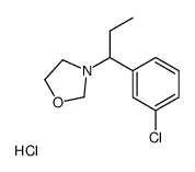 3-[1-(3-chlorophenyl)propyl]-1,3-oxazolidine,hydrochloride Structure