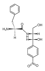 D-(-)-threo-1-(p-nitrophenyl)-2-(L-phenylalanylamido)-1,3-propanediol Structure