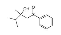 2,3-dimethyl-1-(phenylsulfinyl)butan-2-ol结构式