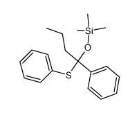 trimethyl(1-phenyl-1-(phenylthio)butoxy)silane Structure