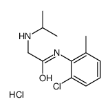 [2-(2-chloro-6-methylanilino)-2-oxoethyl]-propan-2-ylazanium,chloride Structure