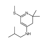 4-Pyridinamine,2,3-dihydro-2,2-dimethyl-N-(2-methylpropyl)-6-(methylthio)-(9CI) structure