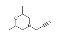 4-Morpholineacetonitrile,2,6-dimethyl-(9CI)结构式