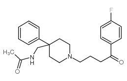 Acetamide,N-[[1-[4-(4-fluorophenyl)-4-oxobutyl]-4-phenyl-4-piperidinyl]methyl]-结构式