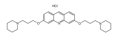 3,6-bis[3-(1-piperidino)propoxy]acridine trihydrochloride Structure