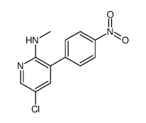 5-chloro-N-methyl-3-(4-nitrophenyl)pyridin-2-amine结构式