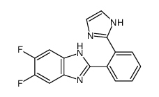 5,6-difluoro-2-[2-(1H-imidazol-2-yl)phenyl]-1H-benzimidazole Structure