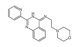 N-(2-morpholin-4-ylethyl)-2-pyridin-2-ylquinazolin-4-amine结构式