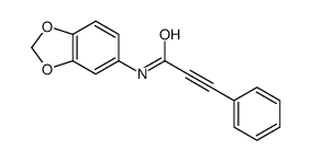 N-(1,3-benzodioxol-5-yl)-3-phenylprop-2-ynamide结构式